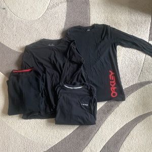 BUNDLE OF 4 LONG SLEEVE BLACK SHIRTS